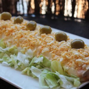 Brazo atún piña cangrejo