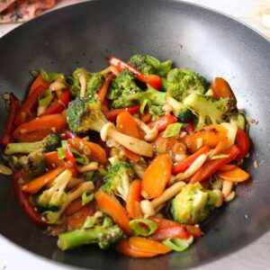 Verduras al wok